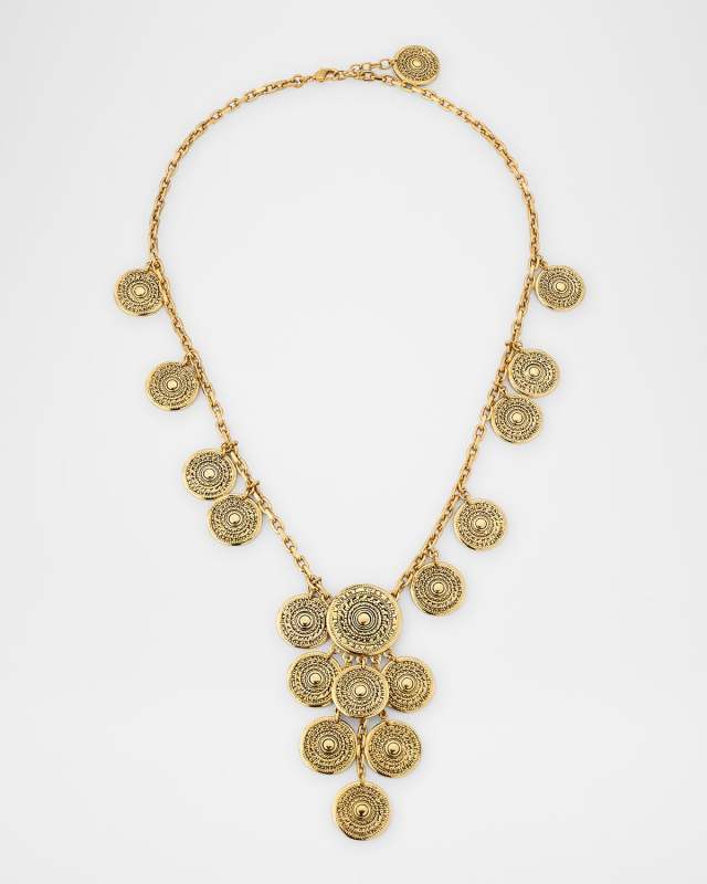 Multi Logo Coin Sautoire Necklace